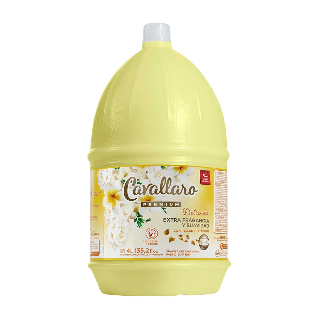 SUAVIZANTE PARA ROPAS CAVALLARO PREMIUM - Bidón de 4L - Delicado