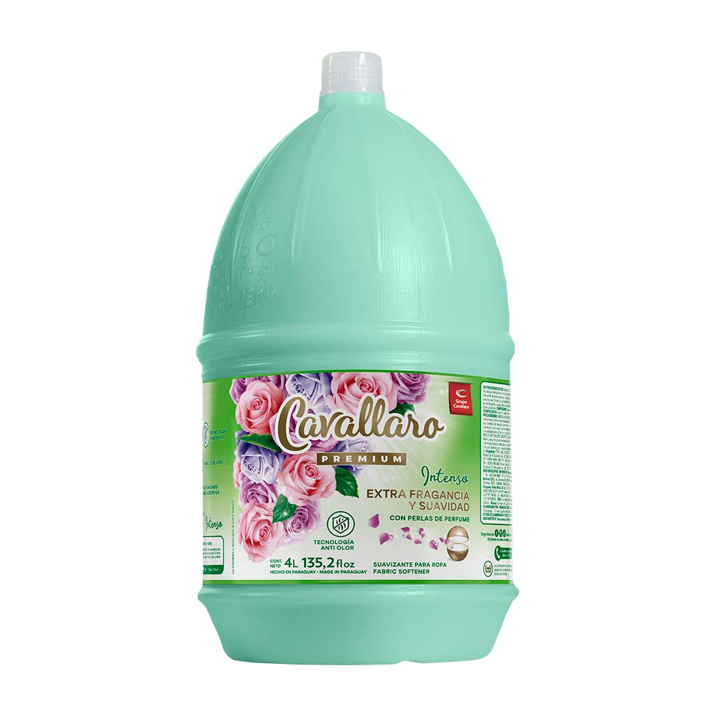 SUAVIZANTE PARA ROPAS CAVALLARO PREMIUM - Bidón de 4L - Intenso