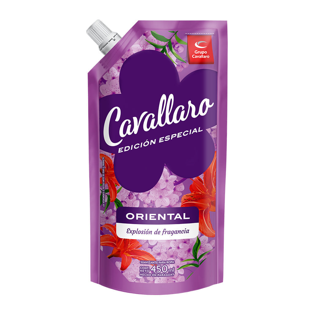 SUAVIZANTE PARA ROPAS CAVALLARO EDICION ESPECIAL - Doypack 450ml - Oriental