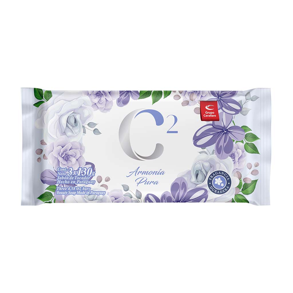 JABON DE TOCADOR C2 - Tripack 3 x 130g - Armonía Pura