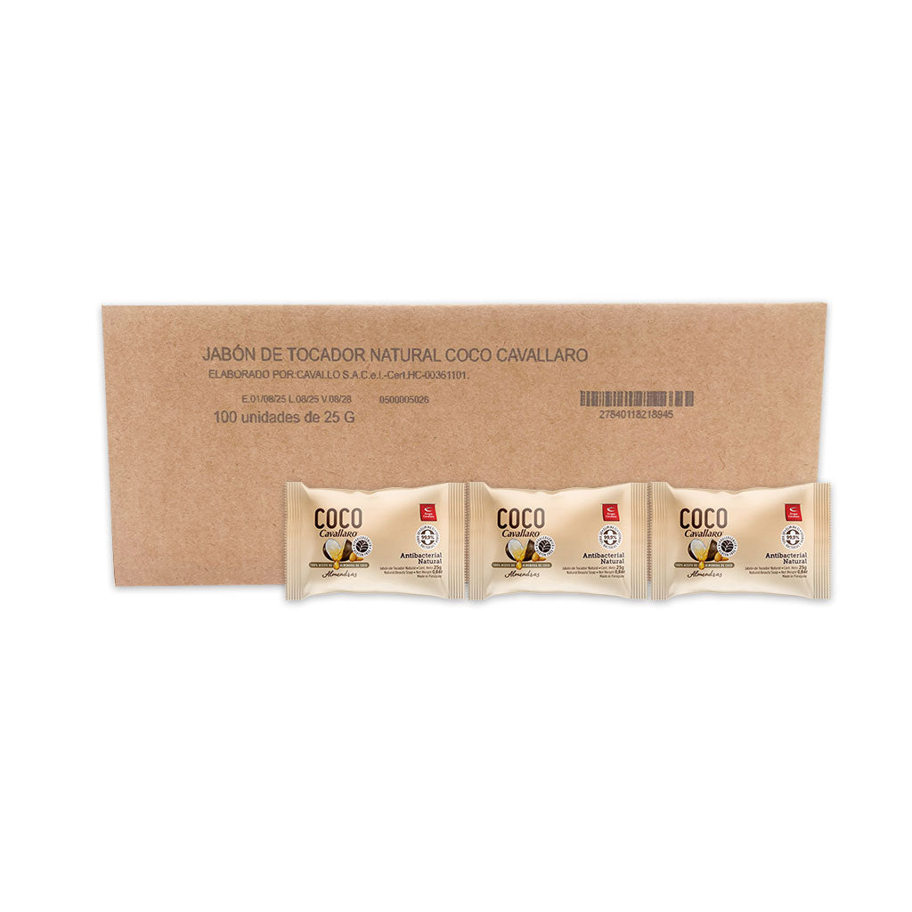 JABON DE TOCADOR COCO CAVALLARO - Caja de 100 x 25g - Almendras