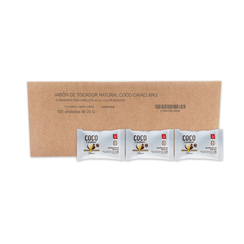 JABON DE TOCADOR COCO CAVALLARO - Caja de 100 x 25g - Clásico