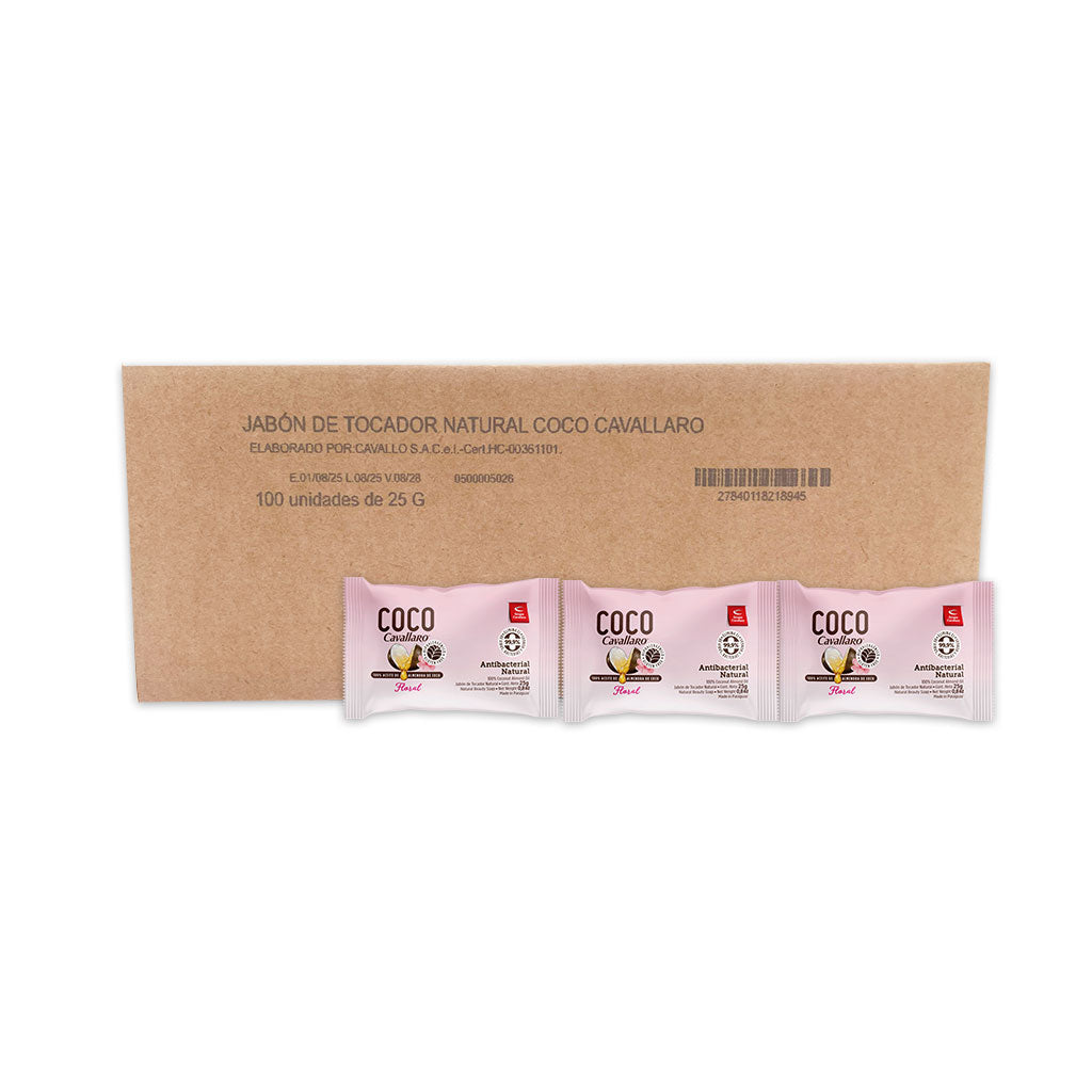 JABON DE TOCADOR COCO CAVALLARO - Caja de 100 x 25g - Floral