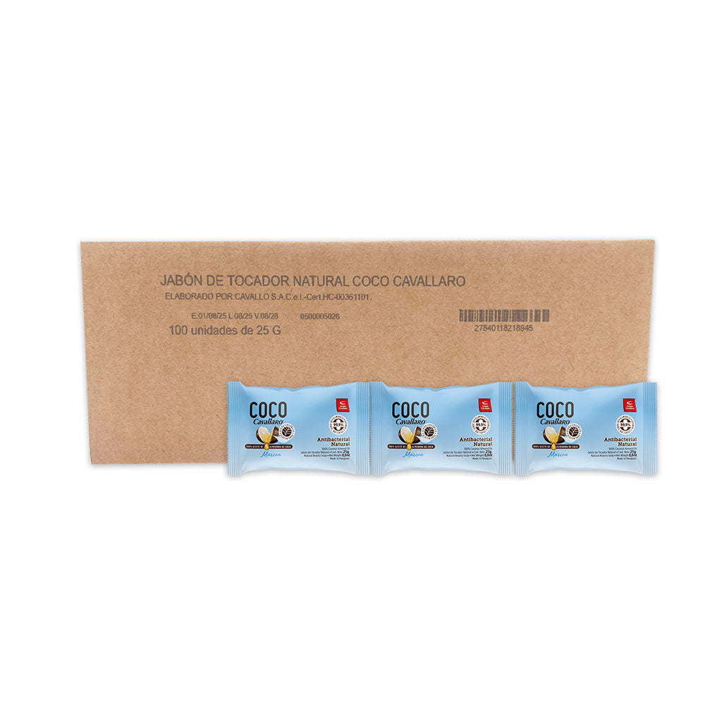 JABON DE TOCADOR COCO CAVALLARO - Caja de 100 x 25g - Marina