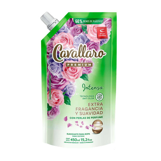 SUAVIZANTE PARA ROPAS CAVALLARO PREMIUM - Doypack 450ml - Intenso