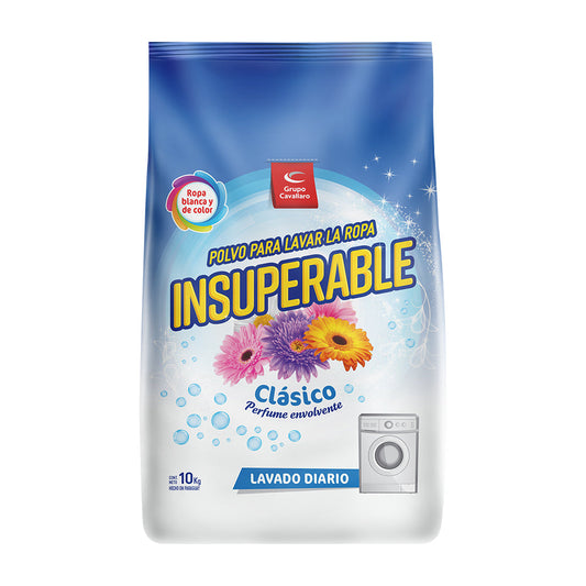 POLVO PARA LAVAR LA ROPA INSUPERABLE - Bolsa de 10Kg - Clásico
