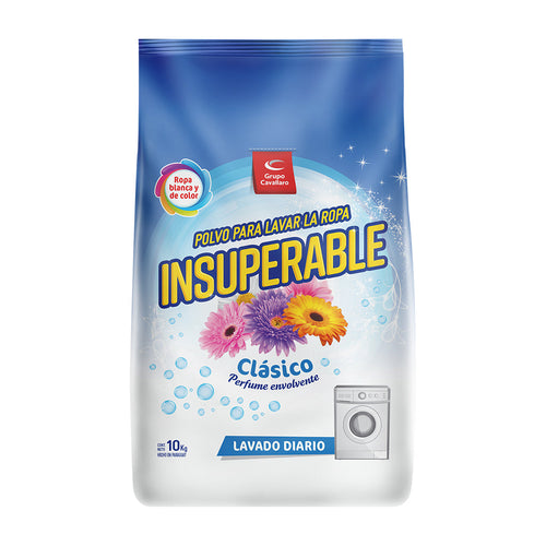 POLVO PARA LAVAR LA ROPA INSUPERABLE - Bolsa de 10Kg - Clásico