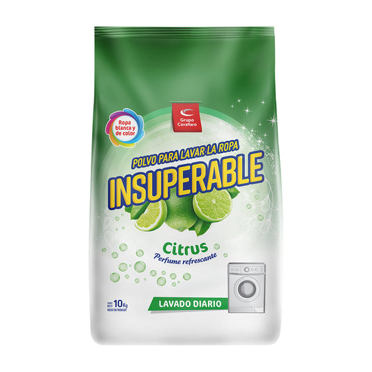 POLVO PARA LAVAR LA ROPA INSUPERABLE - Bolsa de 10Kg - Citrus