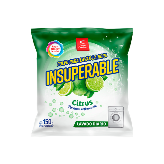 POLVO PARA LAVAR LA ROPA INSUPERABLE - Bolsa de 150g - Citrus