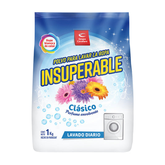 POLVO PARA LAVAR LA ROPA INSUPERABLE - Bolsa de 1Kg - Clásico