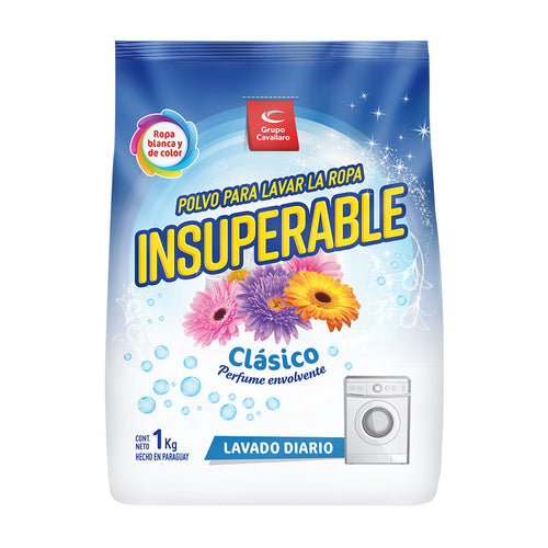 POLVO PARA LAVAR LA ROPA INSUPERABLE - Bolsa de 1Kg - Clásico