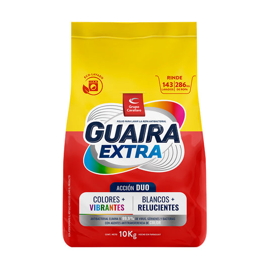 POLVO PARA LAVAR LA ROPA GUAIRA EXTRA ANTIBAC - Bolsa de 10Kg - Extra