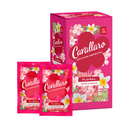 SUAVIZANTE PARA ROPAS CAVALLARO EDICION ESPECIAL - Display 20x70ml - Floral