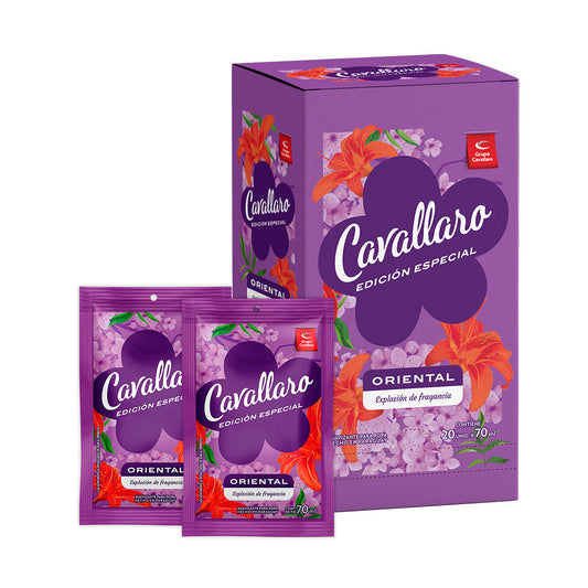SUAVIZANTE PARA ROPAS CAVALLARO EDICION ESPECIAL - Display 20x70ml - Oriental