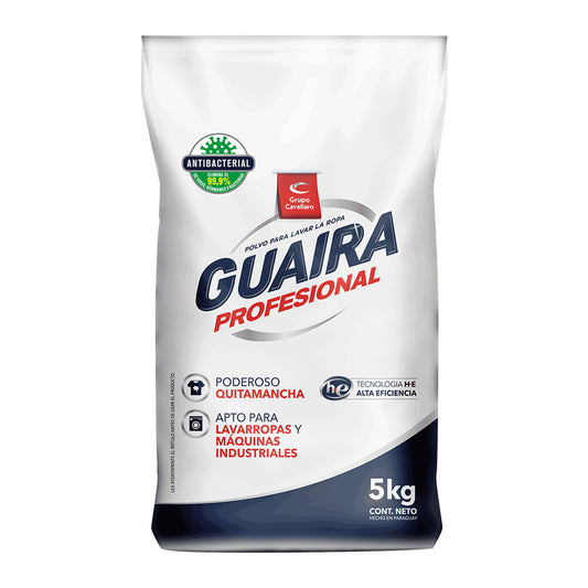 POLVO PARA LAVAR LA ROPA GUAIRA PROFESIONAL - Bolsa de 5Kg - Profesional