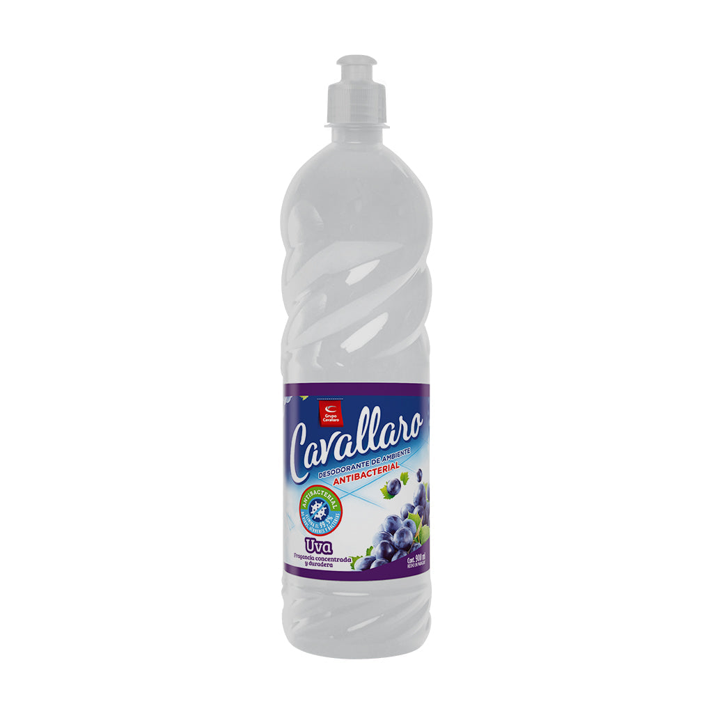 DESODORANTE DE AMBIENTE ANTIBACTERIAL CAVALLARO - Botella 900ml - Uva
