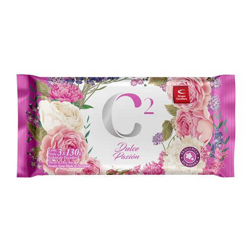 JABON DE TOCADOR C2 - Tripack 3 x 130g - Dulce Pasión