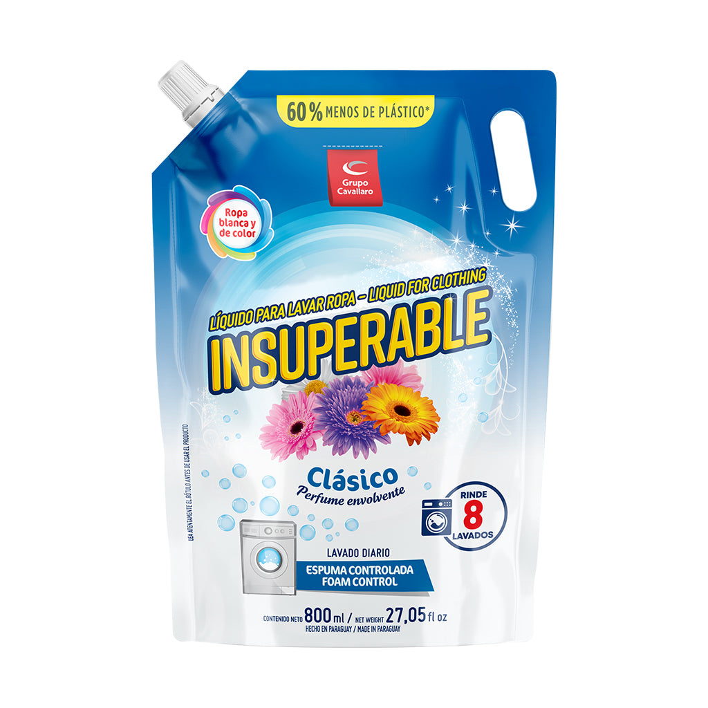 LÍQUIDO PARA LAVAR ROPA INSUPERABLE