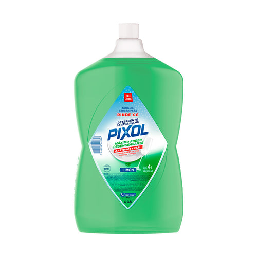 DETERGENTE LAVAVAJILLAS PIXOL FORMULA CONCENTRADA - Bidón de 4L - Limón
