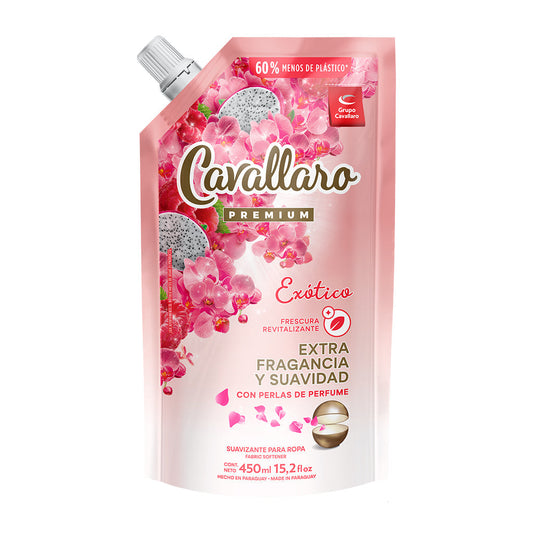 SUAVIZANTE PARA ROPAS CAVALLARO PREMIUM - Doypack 450ml - Exótico