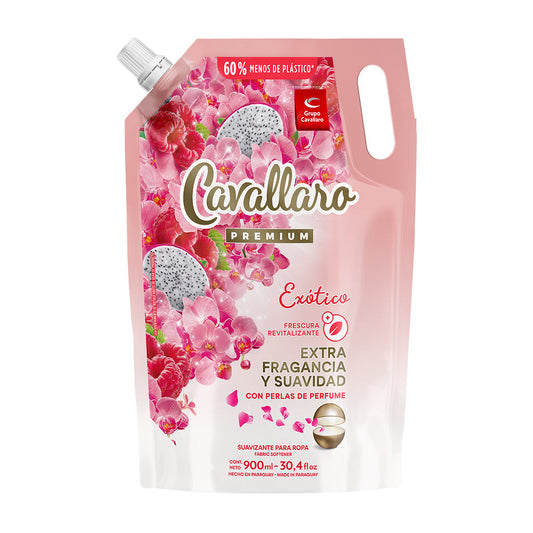 SUAVIZANTE PARA ROPAS CAVALLARO PREMIUM - Doypack 900ml - Exótico