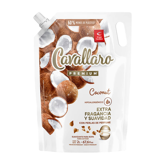 SUAVIZANTE PARA ROPAS CAVALLARO PREMIUM - Doypack 2L - Coconut