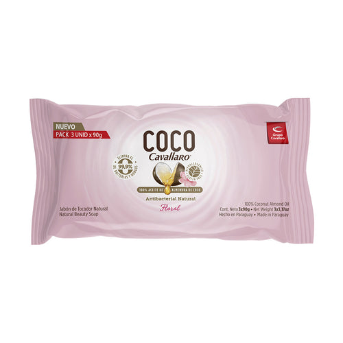 JABON DE TOCADOR COCO CAVALLARO - Tripack 3 x 90g - Floral