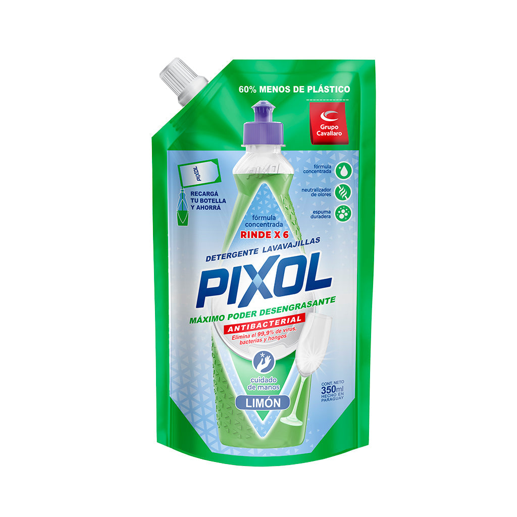 DETERGENTE LAVAVAJILLAS PIXOL FORMULA CONCENTRADA - Doypack 350ml - Li ...