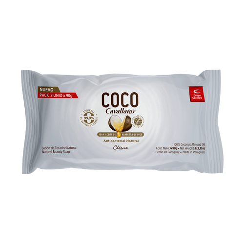 JABON DE TOCADOR COCO CAVALLARO - Tripack 3 x 90g - Clásico