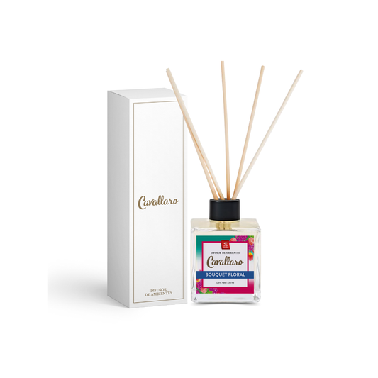 DIFUSOR AMBIENTE CAVALLARO - Frasco 100ml - Bouquet Floral